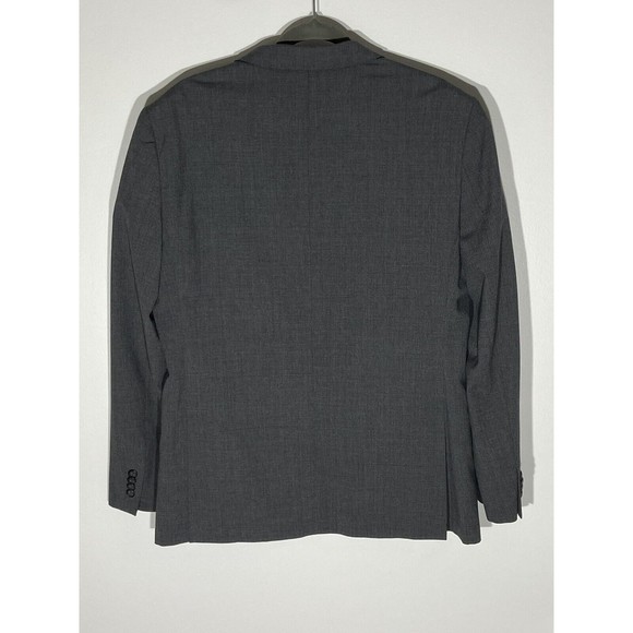 John Varvatos Wool Blazer Mens Size 40R Gray Sports Suit Jacket Notch Career - Picture 4 of 16